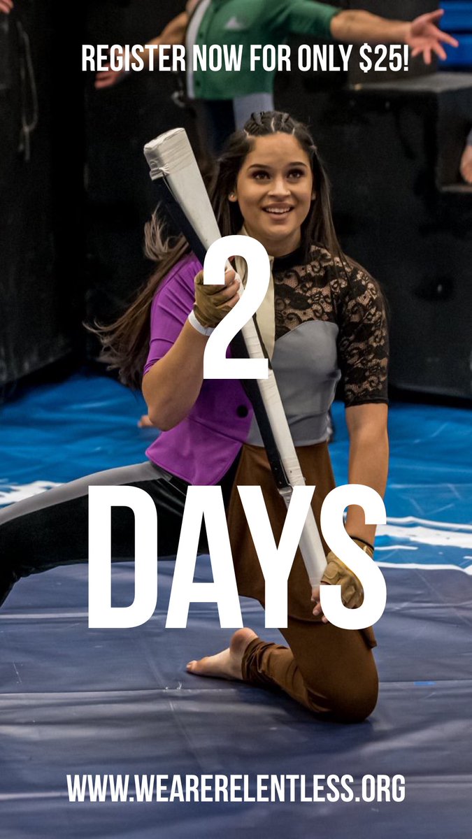 RelentlessWG's tweet photo. Only 2 days until auditions! 
Will we catch you there? 😉

Register now at https://t.co/0lYowGlStX https://t.co/tAwiN1QnmV