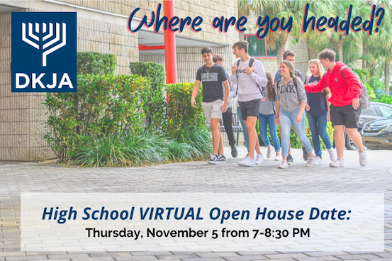 DKJABoca's tweet photo. Spread the word and SAVE THE DATE! Join #DKJA for our Kindergarten, High School, and K-12 virtual open house events. To learn more about DKJA or reserve your spot to attend, contact our admissions office today at admissions@dkja.net or by calling (561) 852-3100. #TheDKJAWay https://t.co/iYfQtFECUN