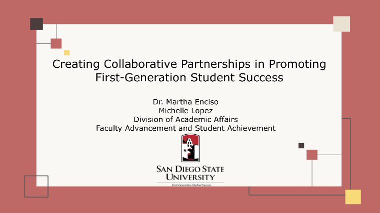 DrMEnciso's tweet image. Ready to present with Michelle on our @SDSUFirstGen work as part of the @CSU_SuccessNet Conference!! #CSUStudentSuccess2020 #CSUStudentReady #firstgenforward