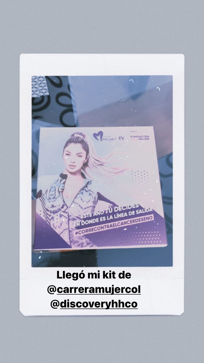 Esta semana ya es el momento de <a href="/CarreraMujerCol/">Carrera de la Mujer</a> 🙌🏻🥰💖. Ya estoy lista con mi kit para correr el domingo. Cc <a href="/DiscoveryHyHCol/">Discovery Mujer Col</a> 😊