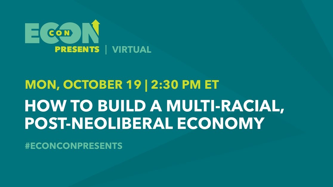 Groundwork's tweet photo. Have you registered for #EconConPresents⁉️
Don't miss this event on Monday (10/19) at 1 PM ET with: @SenWarren @tressiemcphd @AdyBarkan @hcmcghee @jbouie @drlisadcook @MehrsaBaradaran @mo87mo87 @AbdulElSayed @mioana @JessLivMo @ksabeelrahman!
RSVP here: https://t.co/17iDyYvCmu https://t.co/rAA8xssmlp
