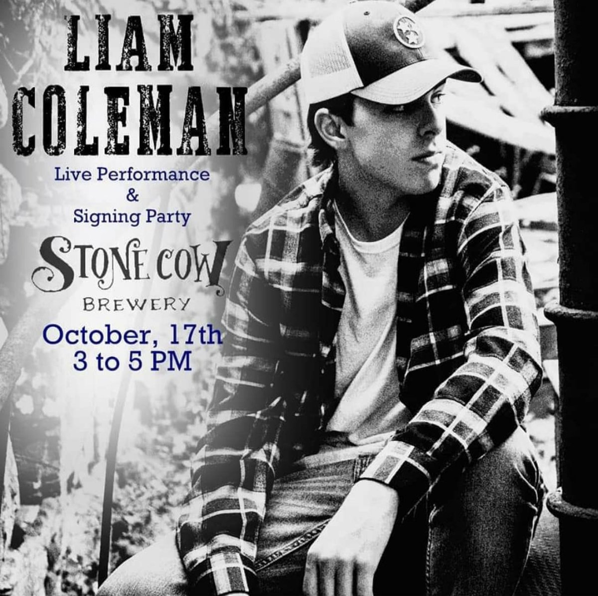 Patriceperis1's tweet photo. On Saturday, October 17th, there will be a signing party and live performance by studio artist, Liam Coleman at Stone Cow Brewery! You don't want to miss it!! 

#livemusic #stonecowbrewery #signingparty #musician #countrymusic https://t.co/SpukiF5e0L