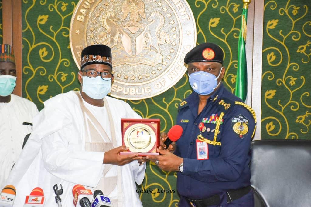 SenBalaMohammed's tweet photo. Today, I received in audience, the Controller General (CG) of the Federal Fire Service, Dr Liman Ibrahim. I informed the CG on the roadmap of my administration to restructure the State Fire Service to ensure adequate fire management. https://t.co/iKEIZuOOaM