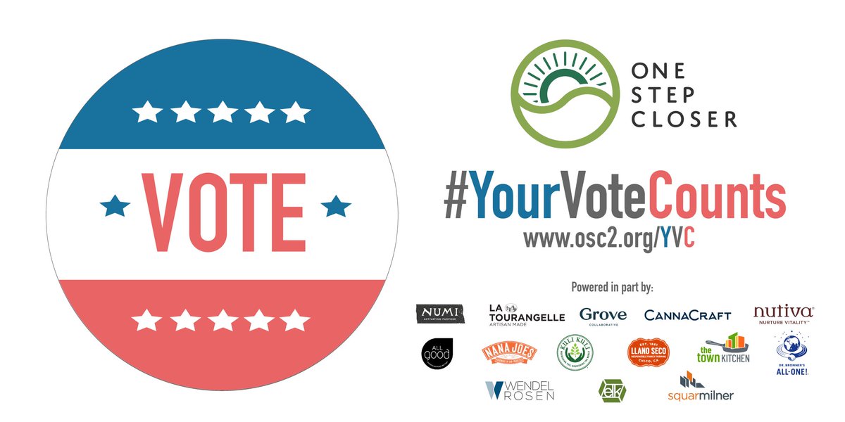 Hey Voters, early voting is underway. To help fuel the thinking our friends over at <a href="/osc2network/">One Step Closer (OSC)</a> have a special giveaway for voters! Sign up at osc2.org/YVC to receive a special gift box stuffed with good, &amp; great voter resources. #YourVoteCounts #WeGotThis #Vote