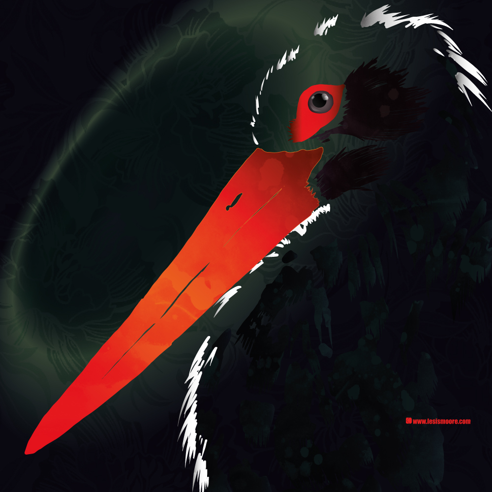 LesOfMoore's tweet image. The #AppleRed billed #BlackStork has finally arrived for #colour_collective. Good job he's not delivering babies tonight!
#birdwatching #birds #illustration #vectorart