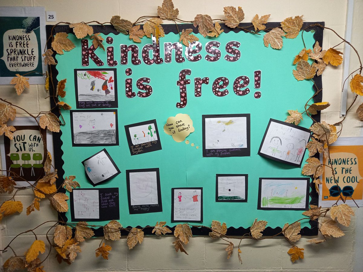mrskinner_'s tweet photo. Kindness is free..how will you give it away today? Love these Year 1 suggestions 😊 #classdisplay #kindnessmakesmehappy #choosekindness https://t.co/baXMEFc1jm