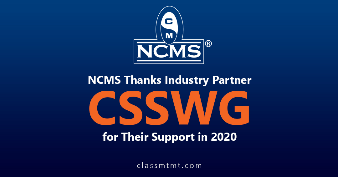 NCMSNational's tweet image. NCMS thanks Industry Partner CSSWG for their support in 2020!

#NCMS #CSSWG #mou #2020 #cybersecurity #informationsecurity #infosecurity #security #support #securitysystems