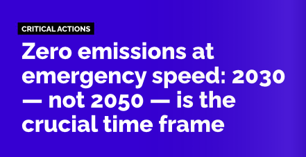 To all policymakers! We need Net Zero by 2030, not 2050. Catastrophic outcomes will not be avoided if we use the 2050 target. /9