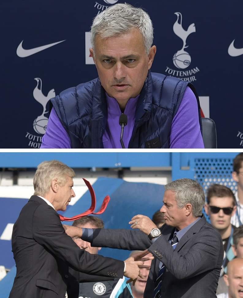 Journaliste : "Pourquoi Arsène Wenger ne parle pas de vous dans son nouveau livre ?"

Mourinho : "Parce qu'il ne m'a jamais battu. Tu ne vas pas faire un chapitre sur 14 matchs que tu n'as pas gagné... Un livre est quelque chose qui te rends heureux et fiere"

Sacré Mourinho 😂😂