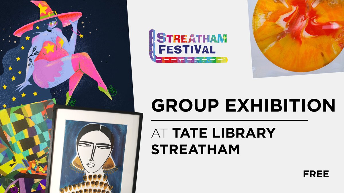 streatfest's tweet photo. Tomorrow is also the LAST DAY of the Tate Library Group Show! Make sure to get down there before 3pm before you do your shopping!
NO BOOKING NECESSARY!
#localart #Groupshow #Streatham #TateLibrary https://t.co/Vf8BAp6FRw