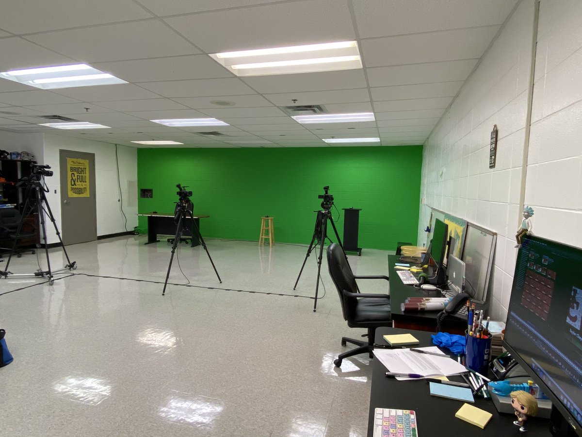 HchsTv's tweet photo. ...in with the new. Introducing the new home of Harrison County Media Arts, studioHC at Harrison County High School! #hcmediaarts #studioHC #hchs #hcschools https://t.co/5tjnQ5gyZ1