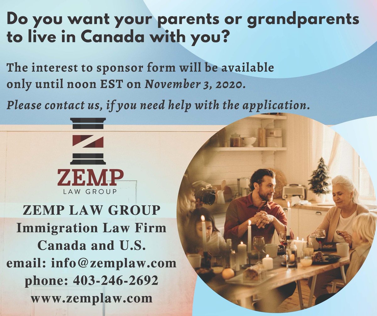 If you are interested in the parent and grandparent program, please contact us today!