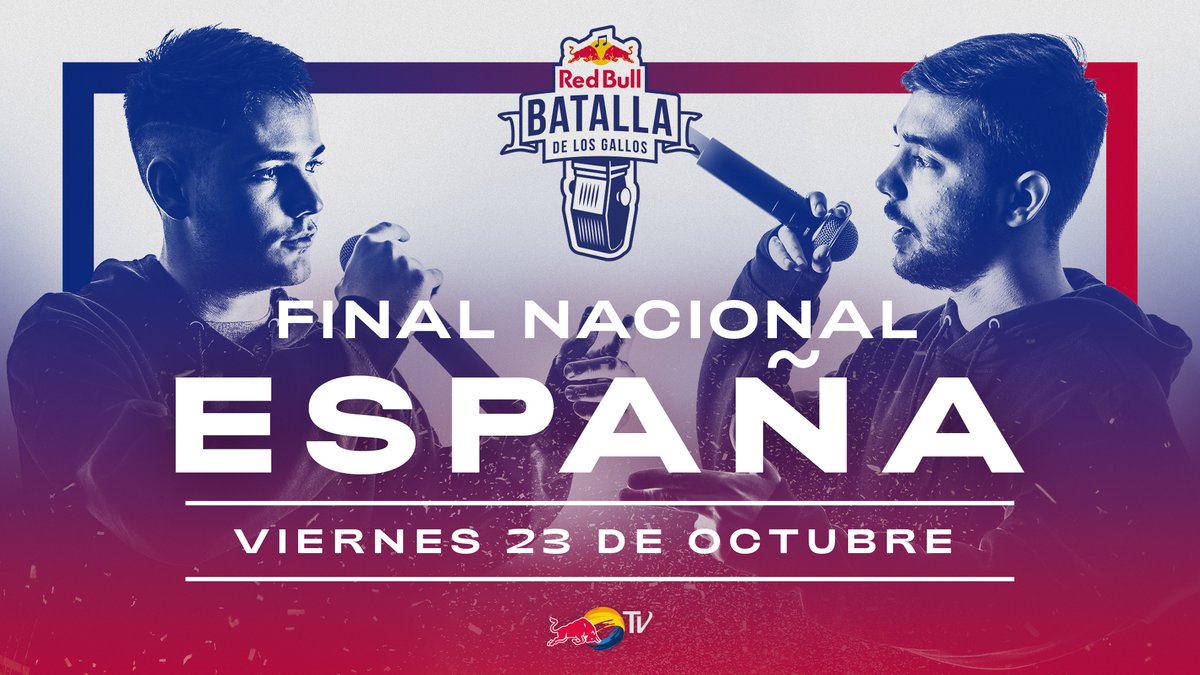 Debido a la actual situación de salud pública, hemos decidido posponer la Red Bull Batalla de los Gallos Ultima Oportunidad y Final Nacional. La competición se llevará a cabo, íntegramente, el próximo viernes 23 de Octubre.