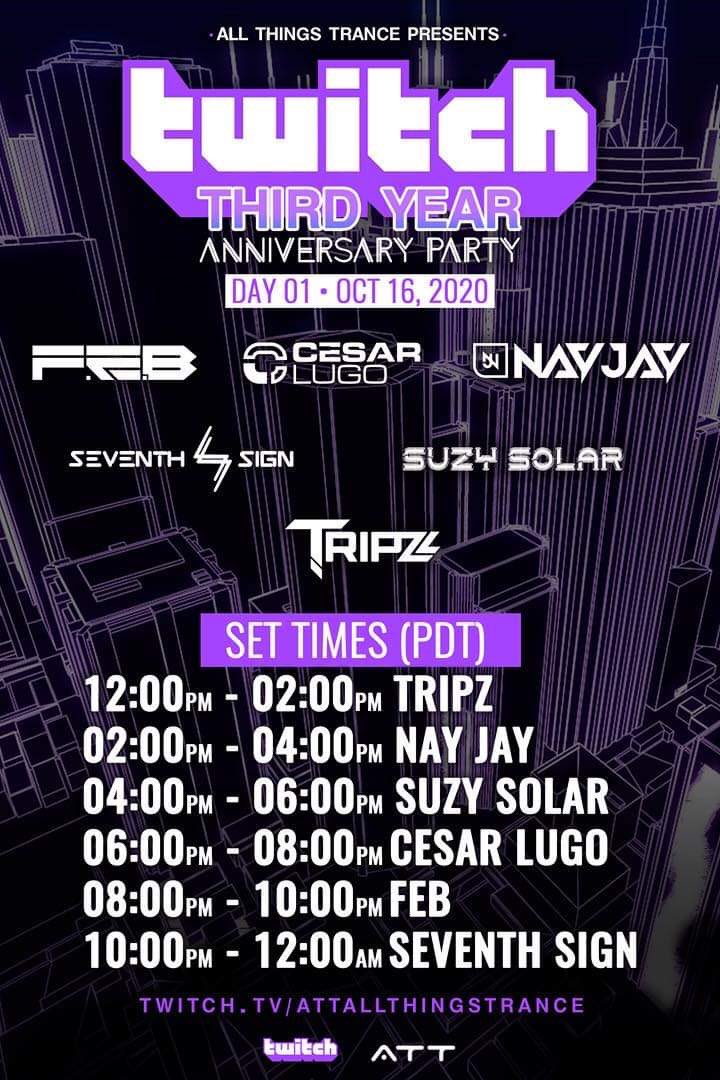 DjEscalation's tweet photo. @allthingstrance 3rd bday w @djTonyDex @DJKaileyGrace @nayjaymusic @vlind_music @AllenWattsMusic @SonyJacob @ErikaKmusic @djlauramay @obie @DjVangar @TheDanielKandi @NikoZografos @DjSuzySolar @cesarlugomusic
#allthingstrance #trance #trancefamily #trancefamilysd #trancefamilysf https://t.co/FQojhyFmyc