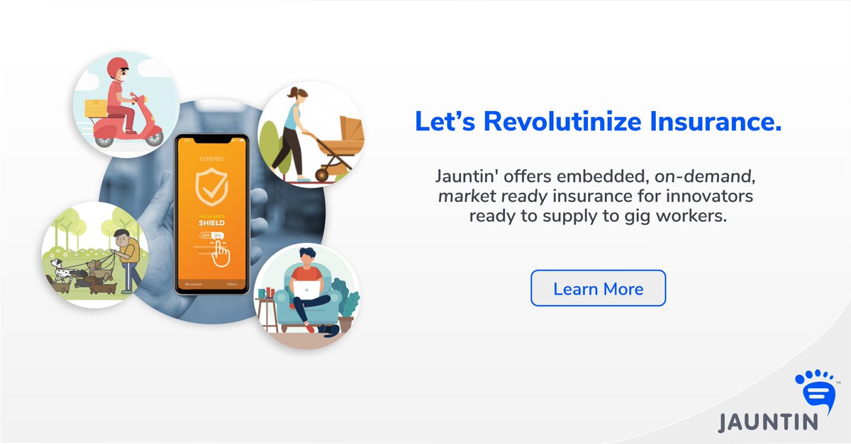 Remember when online shopping turned the retail industry upside down?  Let's revolutionize the insurance industry together, with embedded, on-demand products. Check us out at #ITC2020 or jauntin.com #insurtech