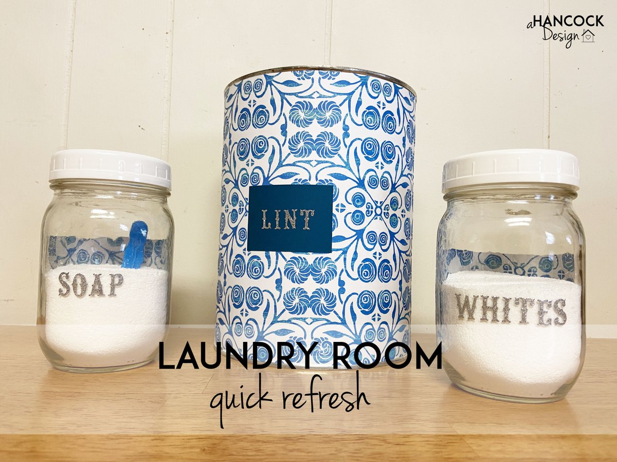 aHancockDesign's tweet photo. See how I took fifteen minutes to give a quick update to my laundry room storage containers! https://t.co/2CZKYf0i3C https://t.co/JhIXRZjs5i