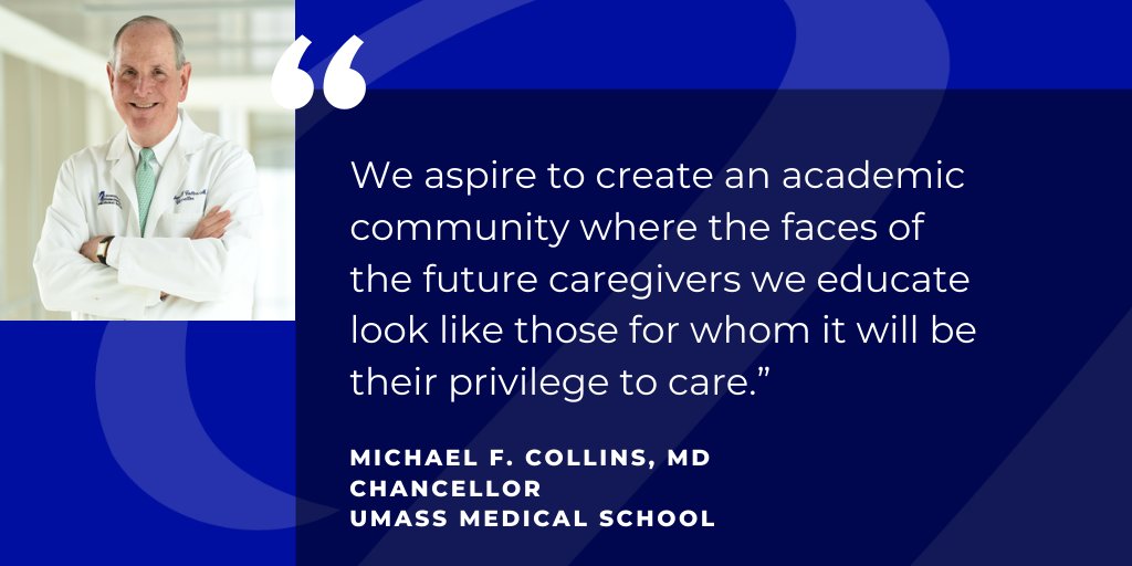UMassChan's tweet photo. “Racial equity and disparity mar access to education, health care, housing and healthy food,” Chancellor Michael F. Collins writes in the @WBJournal’s focus on #diversity &amp; #inclusion. The chancellor discusses the recruitment &amp; retention efforts under way: https://t.co/wpuW76IQ80 https://t.co/uiIWenYnIk