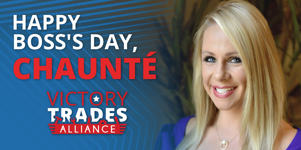 Happy Boss's Day to our fearless VTA leader, Chaunté! We are so grateful for your dedication to this organization. Today we celebrate you and all other military bosses. #BossDay #Military