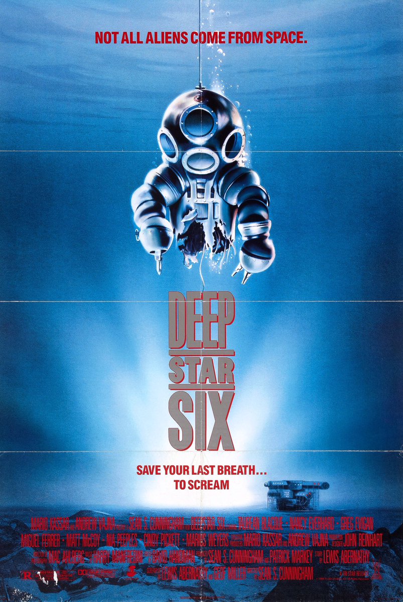 2GTHorror's tweet photo. The 2020 Halloween Scream-A-Thon!
DAY 16 = CREATURES FROM THE DEEP
#48 = DEEPSTAR SIX
#49 = LEVIATHAN
#50 = DEEP RISING
#Halloween #ScreamAthon #HorrorMovies #CreaturesFromTheDeep #DeepStarSix #Leviathan #DeepRising https://t.co/lT9DuvwGXI