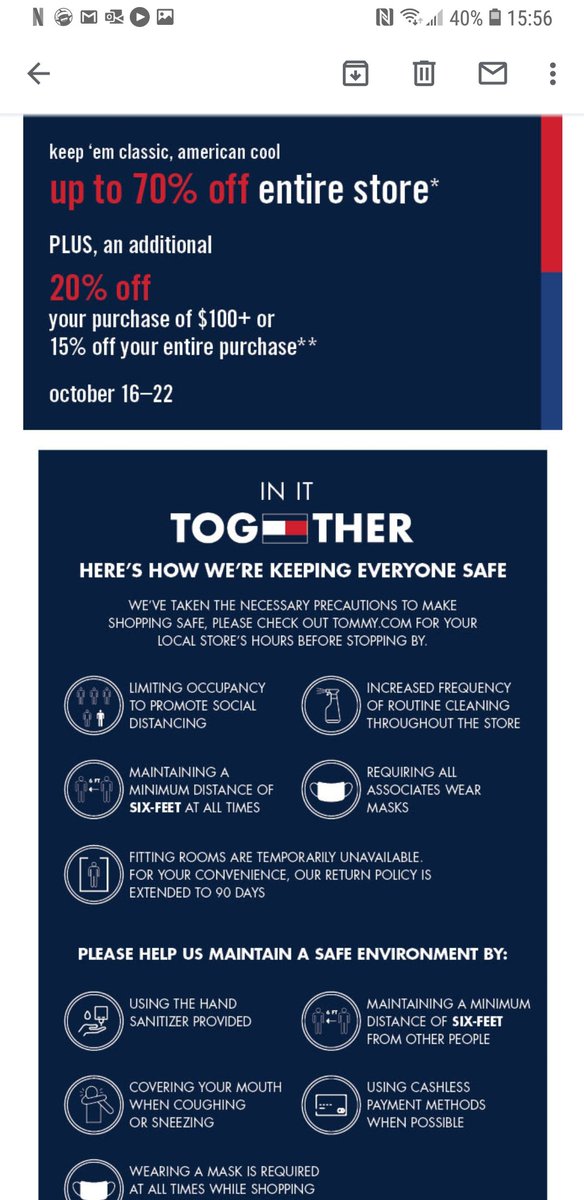 Sunny__Chadha's tweet photo. False advertising by @TommyHilfiger, just went to their #Secaucus outlet in #NewJersey, not a single clothing item or shoe at 70% off. https://t.co/wirHqvsgbO