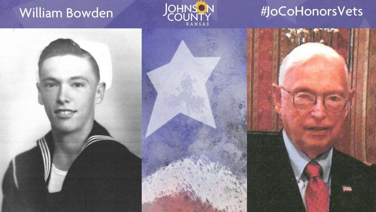 Meet William Bowden who resides in  @PrairieVillage. He is a World War II veteran who served in the  @USNavy. Visit his profile to learn about a highlight of an experience or memory from WWII:  https://jocogov.org/dept/county-managers-office/blog/william-bowden  #JoCoHonorsVets 