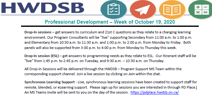 Our weekly PD Memo is posted!

Here's the link: hwdsbonca.sharepoint.com/:b:/r/Shared%2…