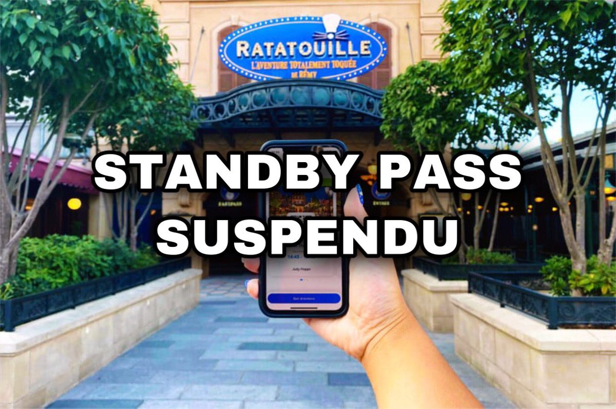 DLPbonsplans's tweet photo. Comme nous vous l'annoncions, @DisneylandParis a pris la décision de suspendre temporairement le service « #StandbyPass » ! 📱 https://t.co/AuZjNzHeuu