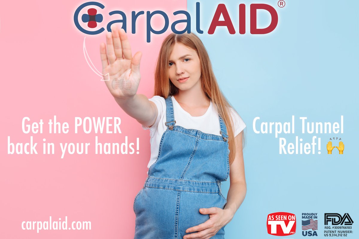 CarpalAID's tweet photo. Our small patch naturally relieves carpal tunnel hand pain and puts the power back in your hands! No Drugs 💊 No Braces ✊

Try yours today: https://t.co/q2O2emVrvP

#carpaltunnel #carpaltunnelsyndrome #cts #handpain #wristpain #carpalaid https://t.co/hWNqaGQAiV