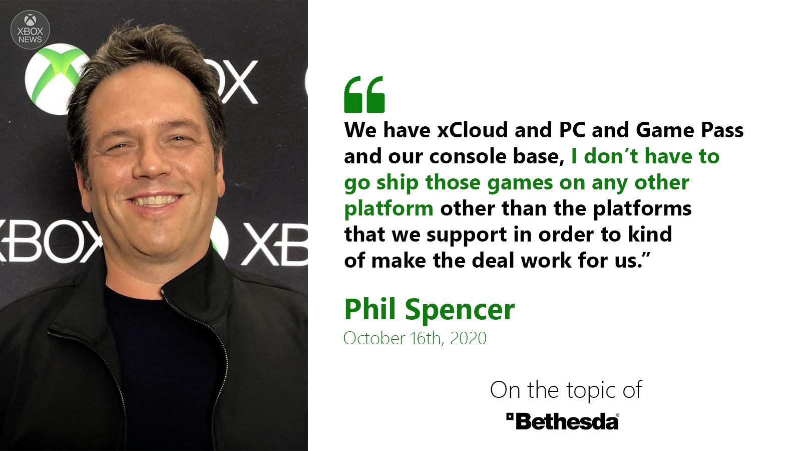 Xbox Studio on X: Phil Spencer: Tenemos xCloud, PC y Game Pass y nuestra  base de consolas, no tengo que enviar juegos a ninguna otra plataforma que  no sean las plataformas que