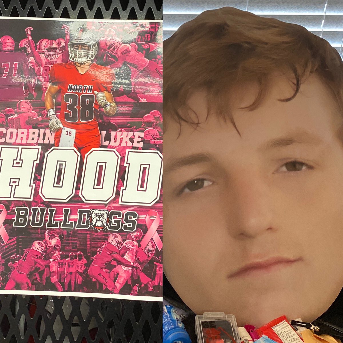 hood_annette's tweet photo. Game Day! Let’s Go North!#cantwaittosee38 #giveemhellcl ❤️🐾🖤🏈 https://t.co/kPZUWocIEG