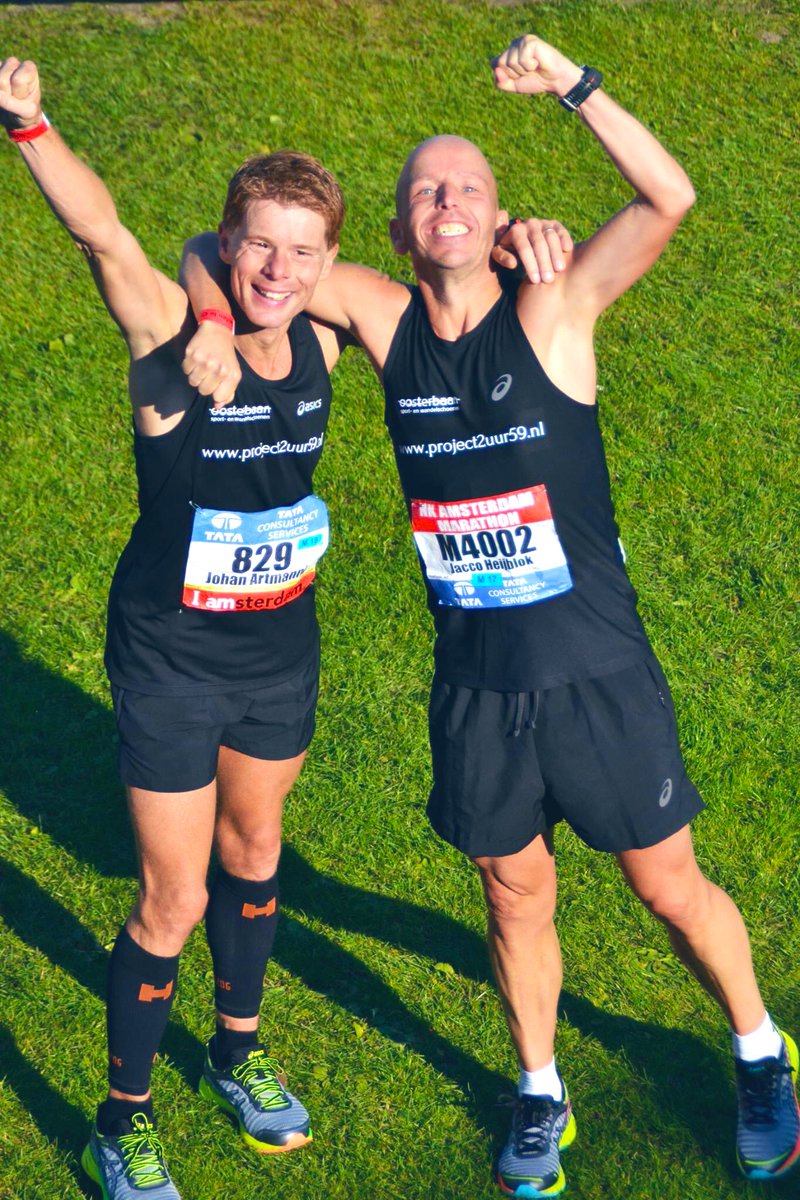 JaccoHeijblok's tweet photo. 16 oktober is niet alleen de verjaardag van mijn prachtige dochter maar zal ook voor altijd verbonden zijn aan één van mijn mooiste sportprestaties..

De 2.55.35u @TCSadammarathon 2016. 🏃🏼‍♂️ 

Voor altijd ONZE herinnering @johan_artmanni, @runningdave76, @Papovski https://t.co/OET2ma1FgU