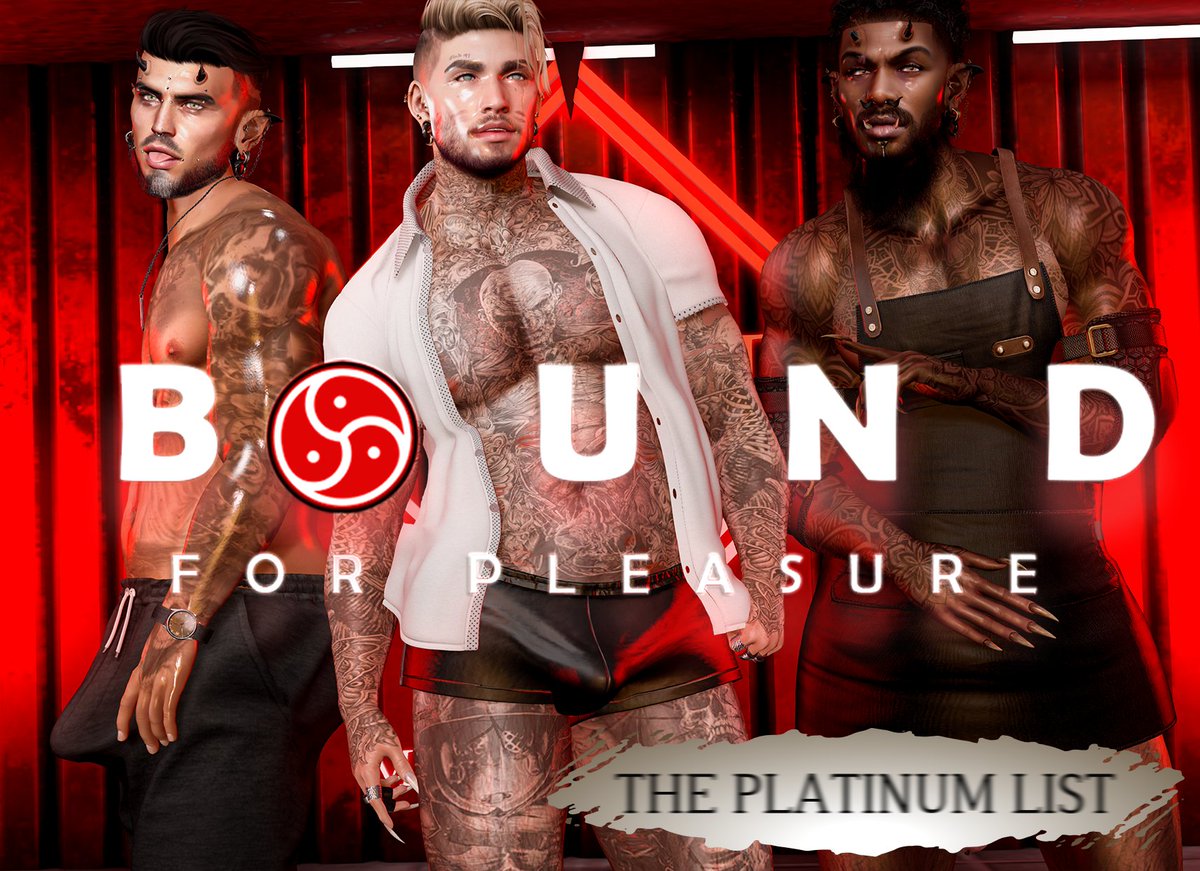 PlatinumListSL's tweet photo. Best place on SecondLife to find male escorts and dominant men called Bound for Pleasure. Come @PlatinumListSL  and check their board out. #SecondLife #maledom #domination #maleescorts #maledancer #enterainment https://t.co/LxvEPVBi8S