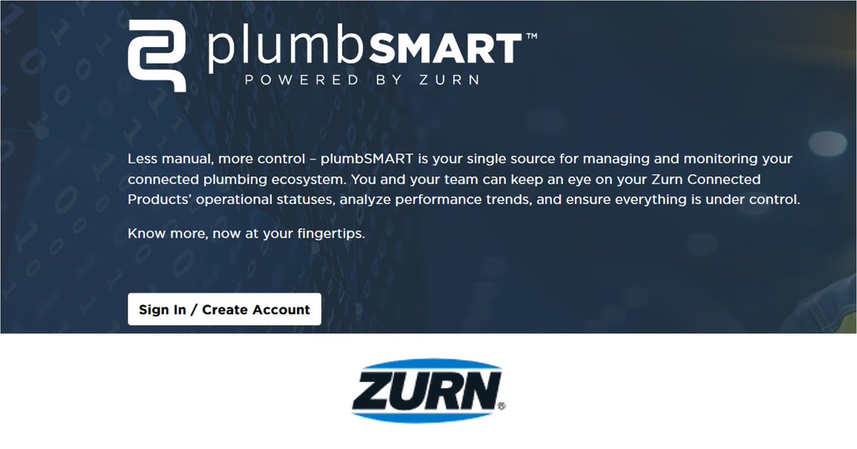 The Future is here. #plumbSMART offers a single source platform to manage all of your @ZurnIndustries #Connected Products plumbsmart.zurn.com   #ZURN #IoT #WaterManagement #Plumbing #WaterSolutions #PlumbingInsights #ConnectedWorld