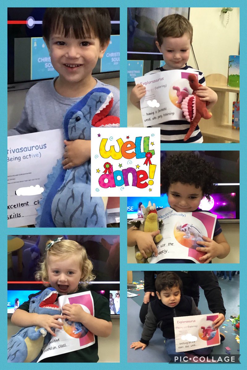 hgprenursery's tweet photo. Here are our CofEL certificate winners this week! Well done! We have had a lovely week of learning, we are very proud of you all! Hope you all have a lovely weekend! #activasaurus #thinkadocus #explorasaurus @hgprimary @ReceptionHG https://t.co/rxw6l3AwJH