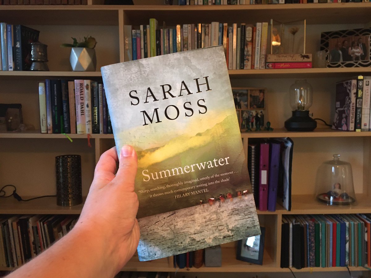 Today’s reading is ‘Summerwater’ by Sarah Moss.  #amreading  #novellathon