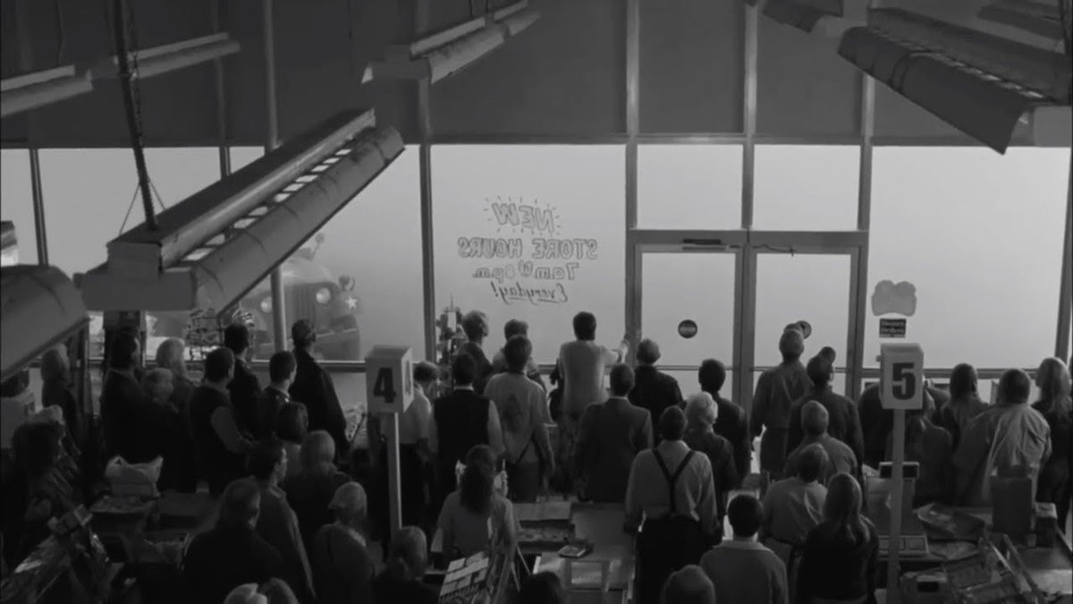 Oct 16: The Mist (2007)What else can be said about this? I love that it manages to be both kinda campy and over-the-top, and also legitimately disturbing and scary. Watch it in black and white. It's how Darabont intended and the CG looks better because it was made for b&w.