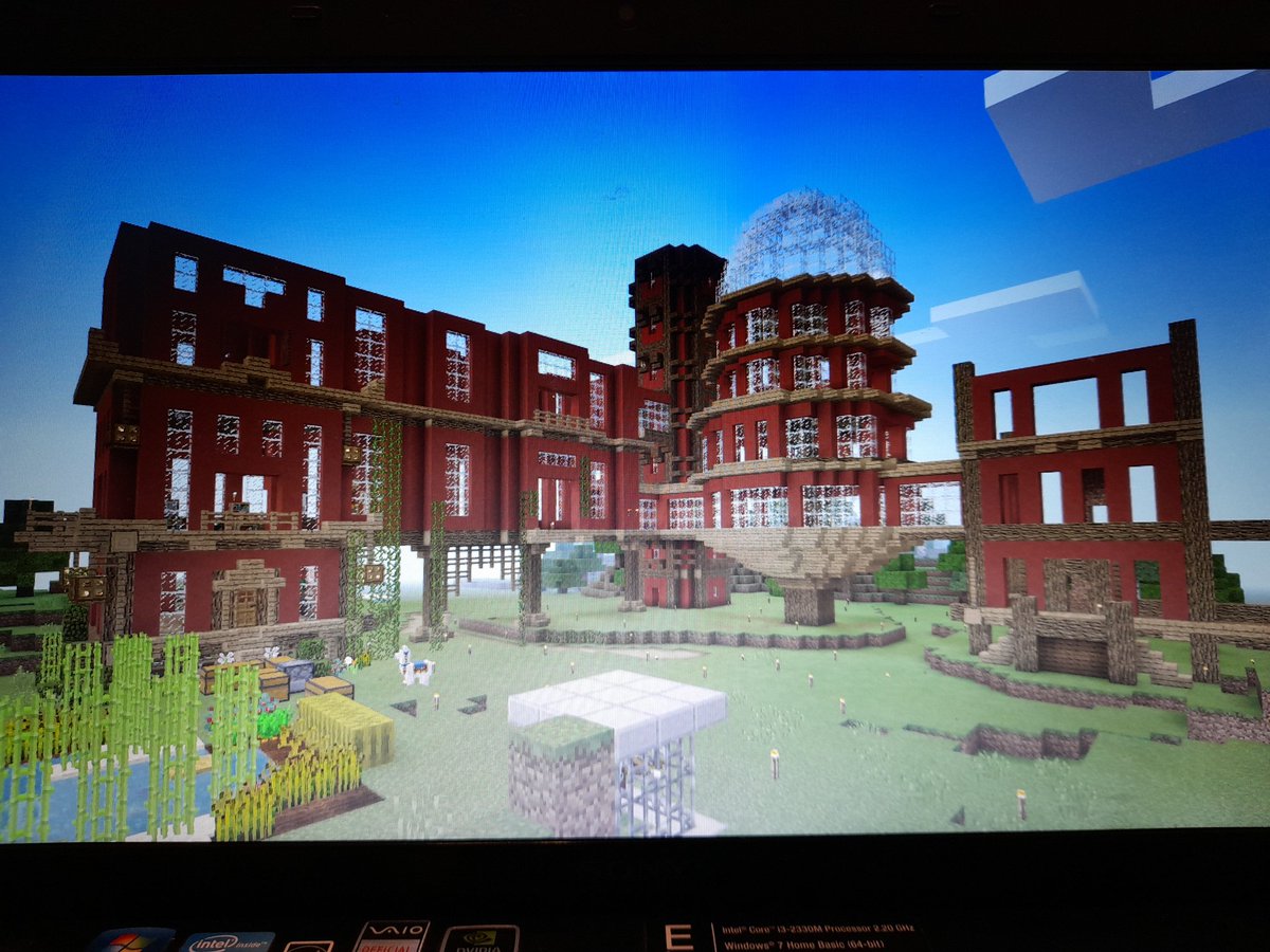 Funtendo2's tweet image. So I build the dome , I'm pretty happy . How does it look ? Could it be better ? Any Tips? @dallasmed65  #Minecraft #CaveUpdate