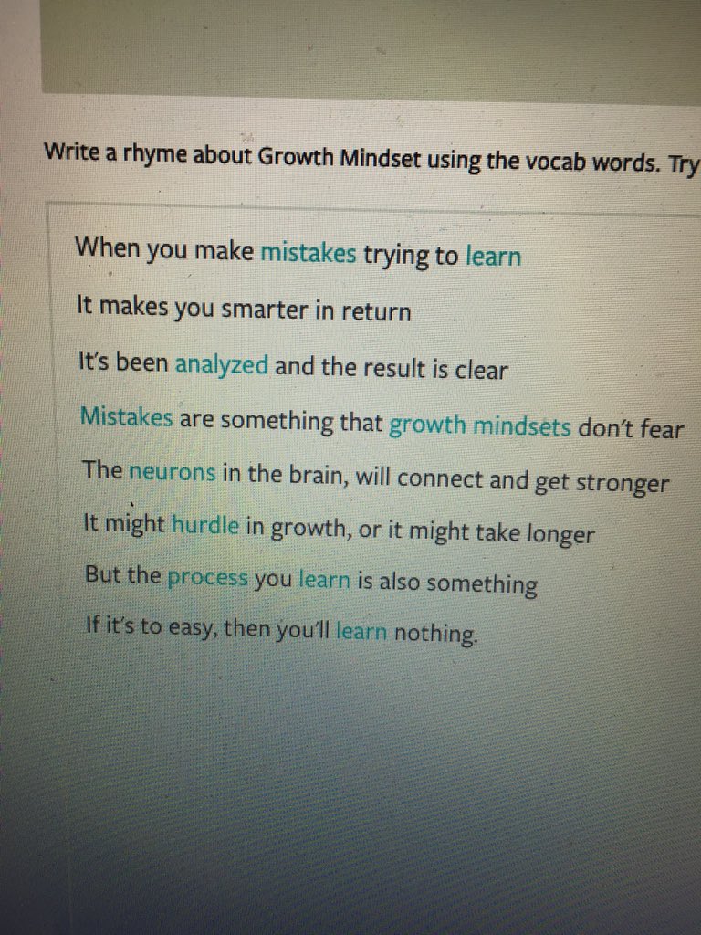 Mrs_ChRodriguez's tweet photo. Not bad for Ss first try with lyric lab on @Flocabulary. #growthmindset #WeAreRUSD #originalrhymes https://t.co/jRbHOeooiD