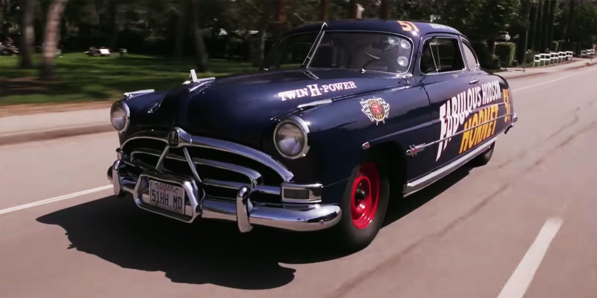 #Hudson first entered stock car racing with the #Hornet in 1951, with the manufacturer's blessing. Special "severe usage" parts were made available for racing applications, which contributed to winning 12 of 41 #NASCAR Grand Nationals in 1951, good for third place overall. https://t.co/ZXCdcwXGNs