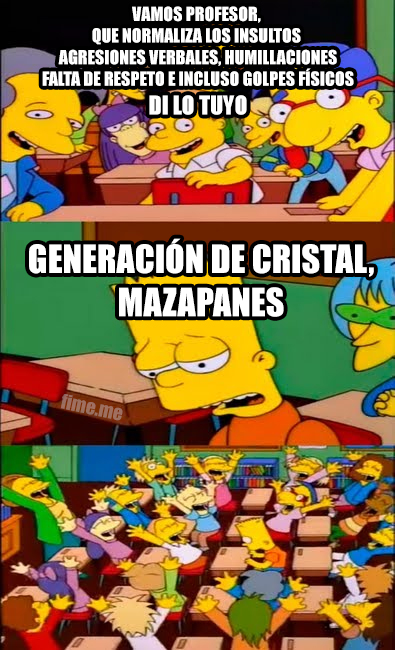 fimeme's tweet image. Para esos que normalizan las agresiones verbales y humillaciones a la hora de aprender y que creen que es la única forma de "educar". No es de ahuevo insultar para "forjar carácter", ya dejen sus traumas.