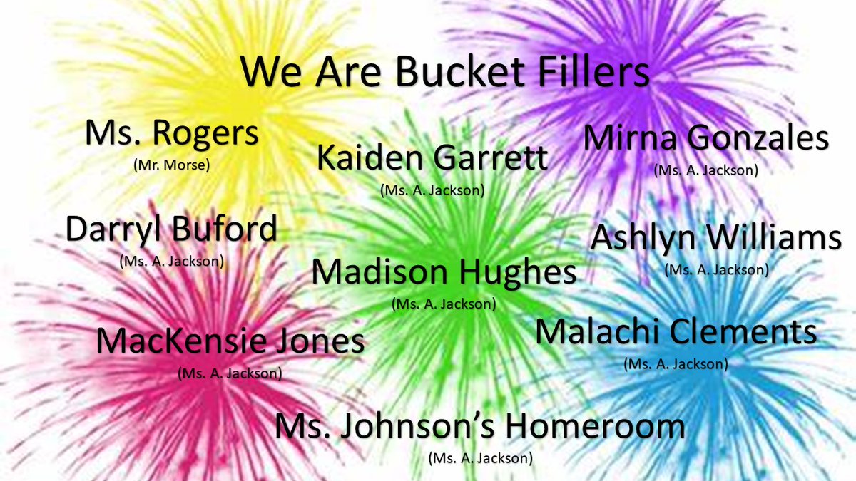 gilliard_gators's tweet photo. We ❤️#BucketFillers! Have a great weekend! @faithlucy1 #LearningLeadingRemotely https://t.co/qOlVwhk6Fo
