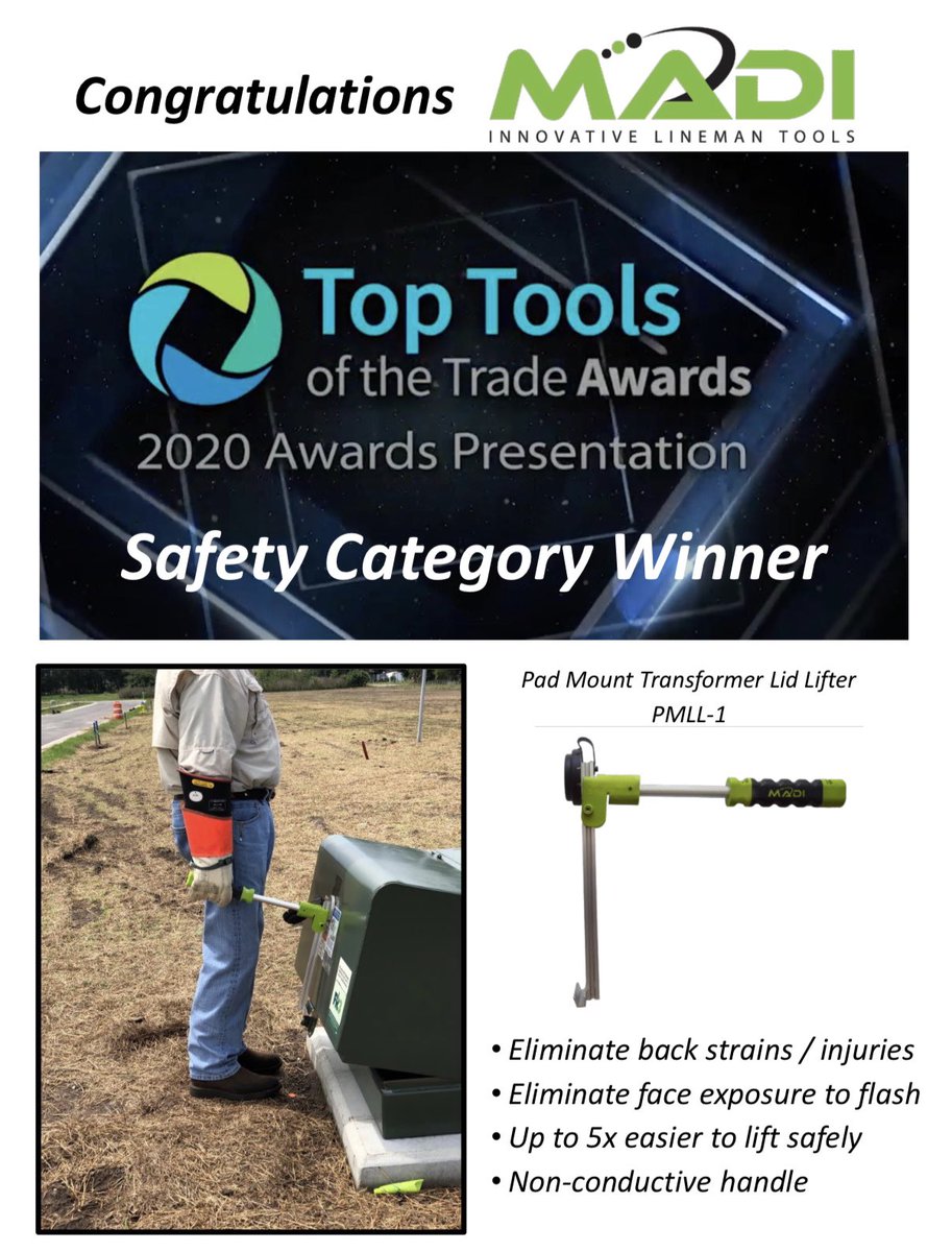 MADI_Lineman's tweet photo. #safety wins again. #Congratulationsto @MADI_Lineman.  @tdworldmag https://t.co/ZFGYYIz8dE