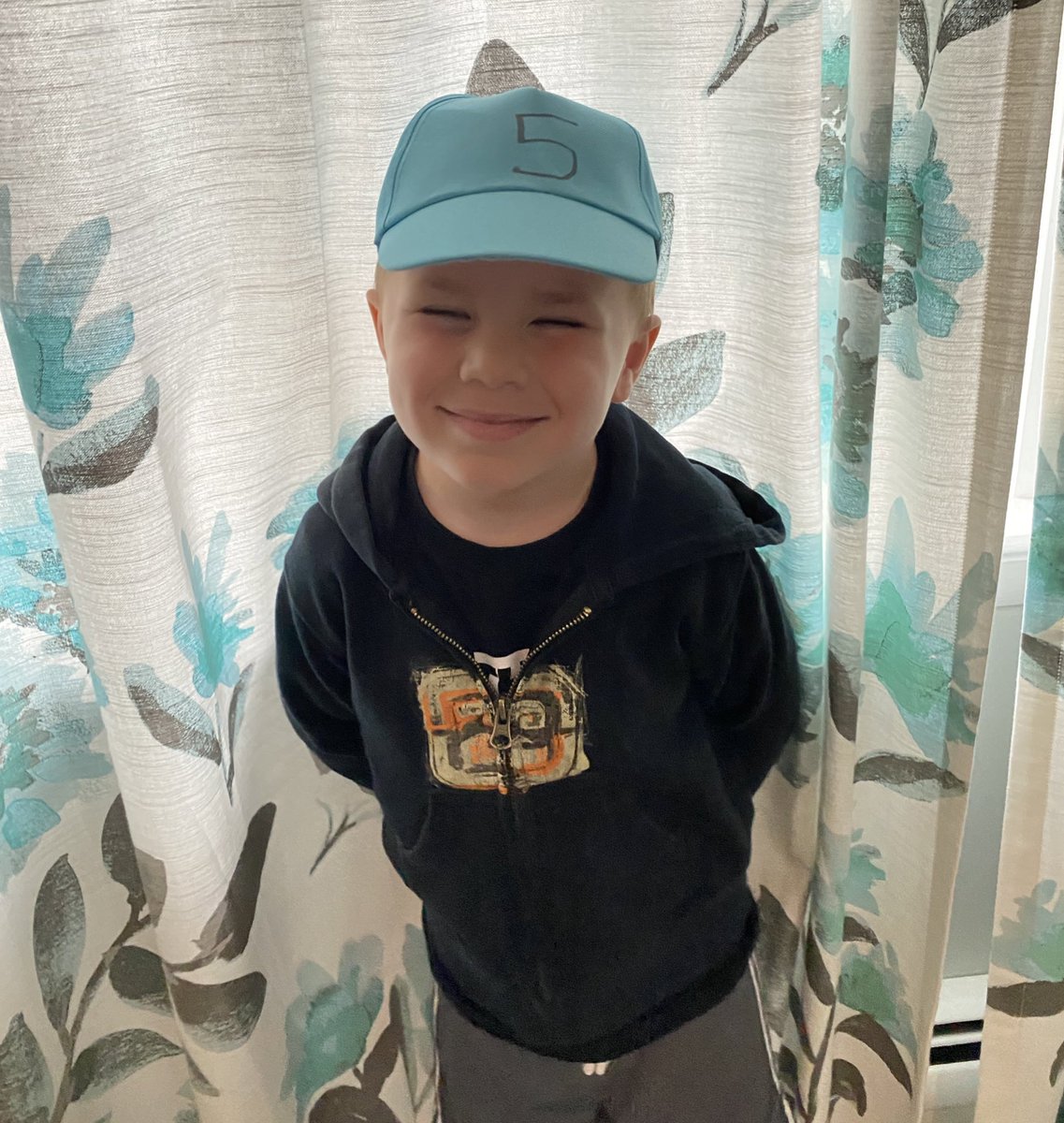 Thank you to Mrs. Anderson for the sweet birthday hat for our new 5 year old! He loves it! @school2me  <a href="/CollsSharp/">Thomas Sharp School</a> #andersonsangels #collsprek #collsedu