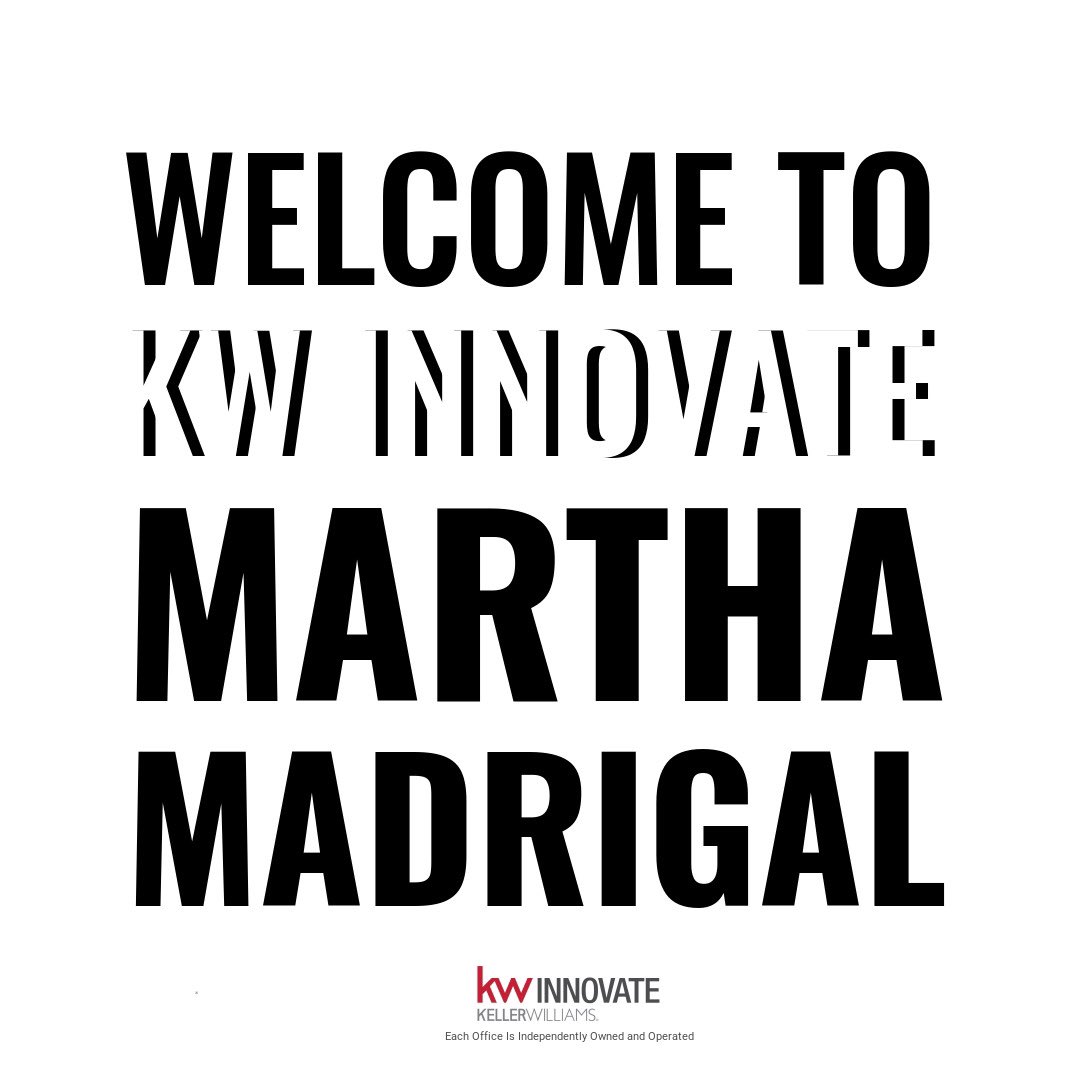 KWInnovate's tweet photo. Welcome to KW Innovate Martha Madrigal! Welcome to the family! 🏡 #kwinnovate #aurorarealtor https://t.co/CqUj0Q1YK4