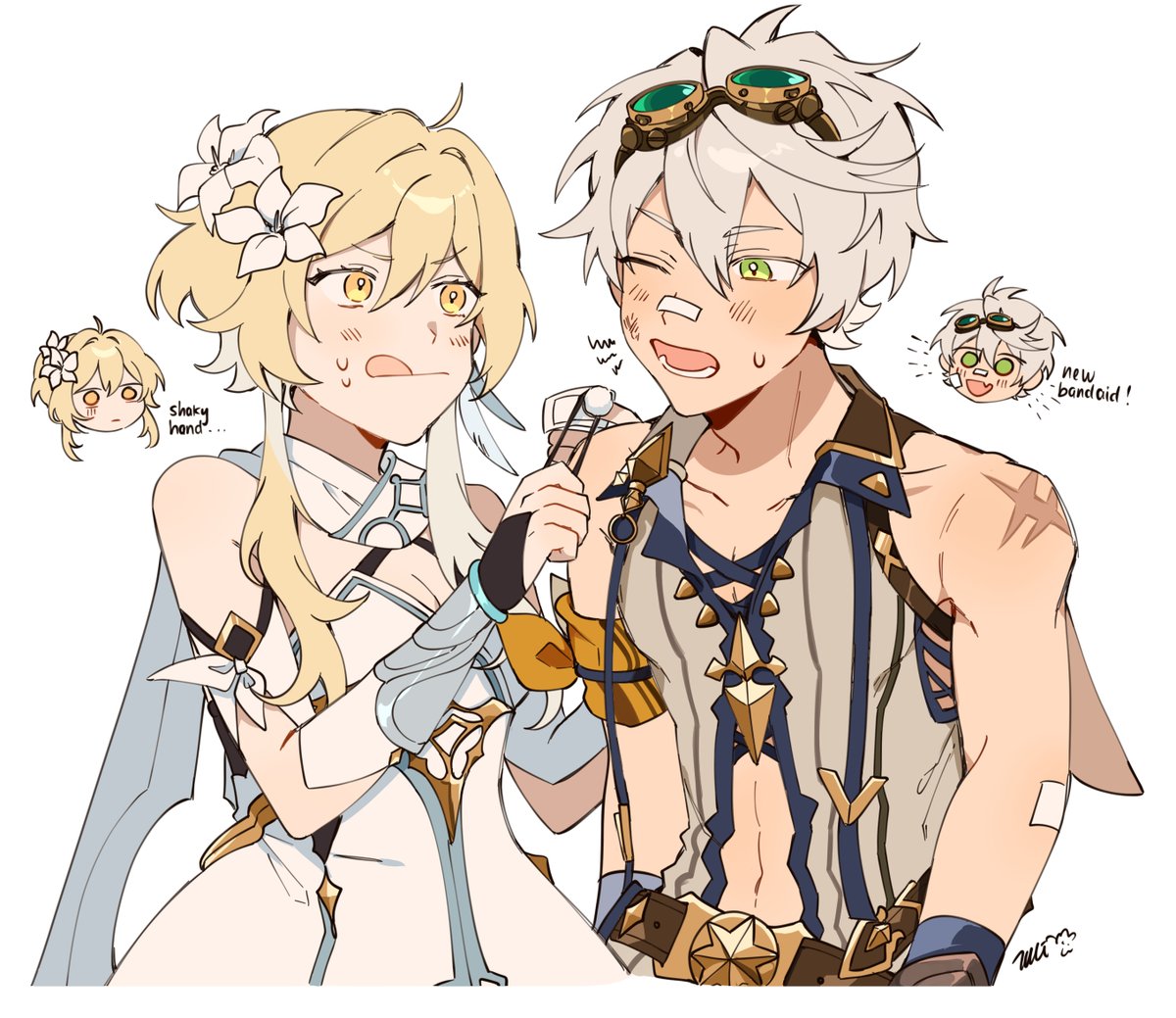 История катерпиллера пролог геншин. Iter геншин. Thoma геншин импакт. Венти геншин импакт манга. Aether геншин импакт.