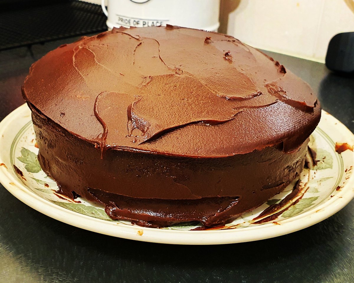StGilesEngage's tweet photo. I call this my 2 Tier, Chocdown Lockdown Cake #fridaybakes #dadsthatsbake #baking #chocolate #cakestories https://t.co/mlt2TRtXT8