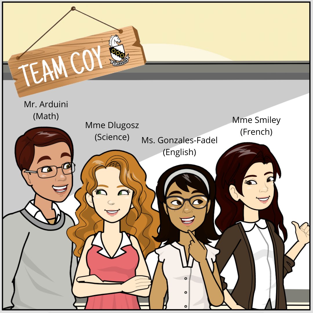 Introducing <a href="/clarksoncharger/">clarksonchargers</a>'s TEAM COY! "Counting on You" is going virtual starting THIS Monday, October 19th! If you need additional support in either Math, Science, English, or French, sign up and we'll be happy to help! 🙌🏽 <a href="/MattArduini/">Matt Arduini</a> <a href="/MmeDlugosz/">TD</a> @MmeSmiley <a href="/COY_Peel/">Counting On You</a>