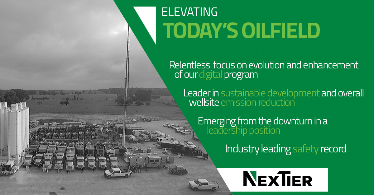We are taking today’s oilfield to the next tier…… 

To learn more about our products and services visit us at nextierofs.com