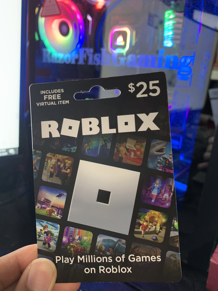 Code Razorfish On Twitter 25 Robux Giveaway Prize 1x 25 Roblox Robux Card Giveaway Ends 10 20 20 Steps Follow Turn On Notifications Razorfishgaming Like Retweet Tag - roblox robux giveaway youtube