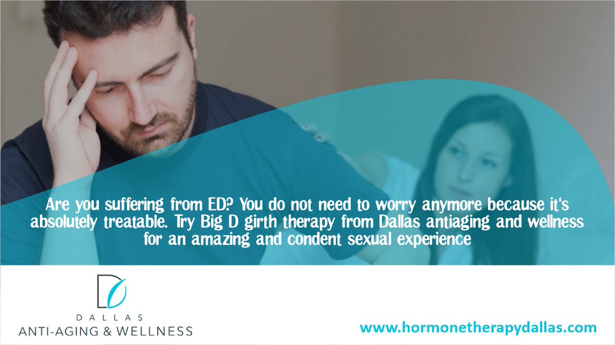 DallasAntiAging's tweet photo. Do you lack confidence due to your size? Big D Girth™ is the perfect male enhancement procedure for you
.
Follow us on 👉
@DallasAntiAging
.
#wellness #health #fitness #selfcare #love #hairloss #haircare https://t.co/0sE69Q0DiR